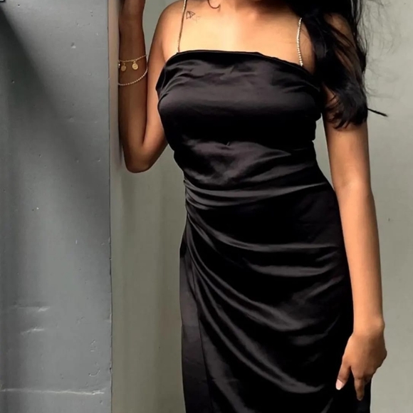 Zara | Dresses | Zara Backless Satin Onepiece | Poshmark